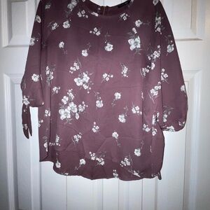 Papermoon Red and White Boxy Blouse